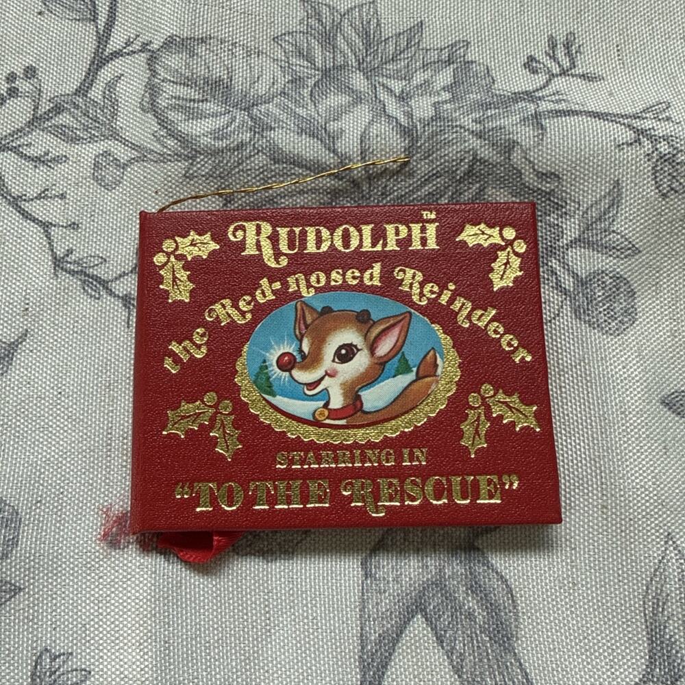 Vintage 1981 RUDOLPH To The Rescue Comic Book Tree Ornament Kurt Adler DC Comics